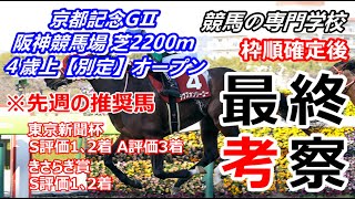 【競馬】京都記念2022 最終考察 展開を考えると中波乱まで考えれる【競馬の専門学校】