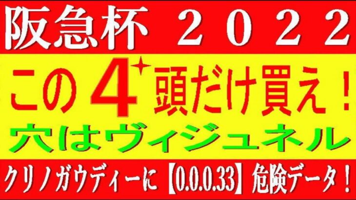 阪急杯2022競馬予想｜買うのはこの4頭のみ！