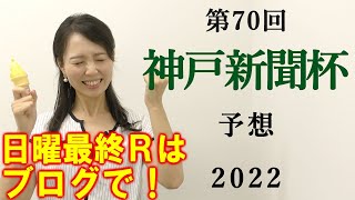 【競馬】神戸新聞杯 2022 予想(ブログの日曜中京最終レースは3連複117.3倍的中)